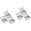 6Pièces Boîtes De Rangement En Tôle Argent Mat Pour Petits Objets 4