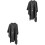 2Pièces Poncho Noir Résistant Usage 2