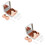 2Ensembles Étui Lentilles Rose Gold Petit ABS Pour Usage 7