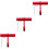 3Sets Multifunctionele Rood Aluminium Fietsverlengbeugel Handvat 7