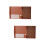 2Pièces Porte-Documents Marron PU A4 Clip Pour Et École 6
