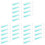 36Pièces Applicateurs Lentilles Verts Doux Silicone Transport 4