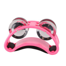 3Pièces Tambourins Pieds Rose Élastique Nylon Et Grelots Métalliques