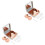 2Ensembles Étui Lentilles Rose Gold Petit ABS Pour Usage 4