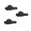 3Pièces Kit Réparation Jonction Pôle Support Noir Pour Abris 7