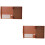2Pièces Porte-Documents Marron PU A4 Clip Pour Et École 5
