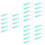 36Pièces Applicateurs Lentilles Verts Doux Silicone Transport 8