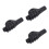 3Pièces Kit Réparation Jonction Pôle Support Noir Pour Abris 4