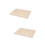 2Pièces Support À Dessin Bois Beige Robuste Stylé 7