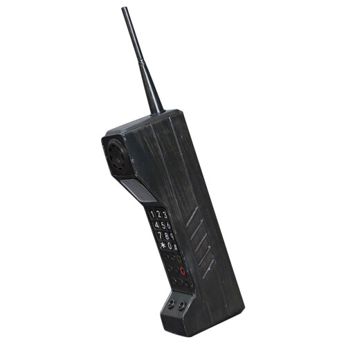 4Pièces Téléphone Fer Noir Décor Rétro Pour Maison 1
