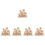 5 Sets 3D Wooden Puzzles Easter Educational Assembly Toy For Kids 7