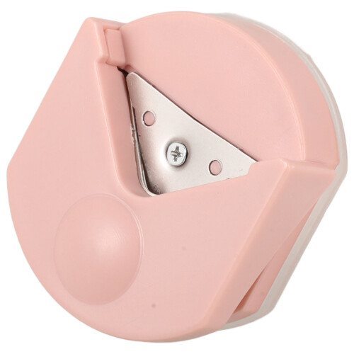 Outil Découpe Coin Papier Rose ABS Pour École