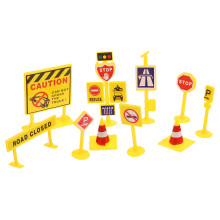 10Sets Lernspielzeug Verkehrsschilder Gelb Für Spielbereich