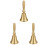 3Pièces Décorative Cuivrée Or Service 2