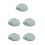 5Pcs Motorcycle Seat Covers PU Light Green Waterproof Sunproof Durable 5