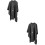 2Pièces Poncho Noir Résistant Usage 5