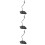 3Pièces Présentoir ABS Pour Figurine Support Stable Noir 10