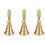 3Pièces Décorative Cuivrée Or Service 4