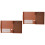 2Pièces Porte-Documents Marron PU A4 Clip Pour Et École 4