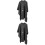 2Pièces Poncho Noir Résistant Usage 4