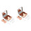 2Ensembles Étui Lentilles Rose Gold Petit ABS Pour Usage 5