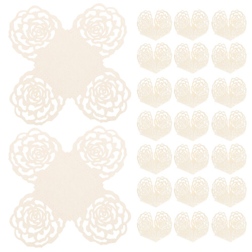 150Pièces Supports Papier Clair Pour Chocolats Bonbons