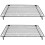 2Pièces Support Refroidissement Cuisine Noir Acier Carbone 5