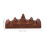 2Pièces Porte-Pinceaux En Bois Marron Pour 10
