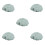 5Pcs Motorcycle Seat Covers PU Light Green Waterproof Sunproof Durable 7