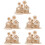 5 Sets 3D Wooden Puzzles Easter Educational Assembly Toy For Kids 8