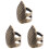 3Pièces Anneaux Thimble Pour Couture Réparation 2