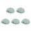 5Pcs Motorcycle Seat Covers PU Light Green Waterproof Sunproof Durable 9