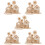 5 Sets 3D Wooden Puzzles Easter Educational Assembly Toy For Kids 10