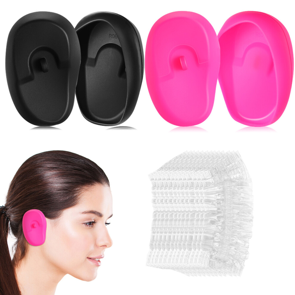 Totority 6Pairs Silicone Ear Covers Shower Hair Dye Protector Assorted Colors