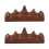 2Pièces Porte-Pinceaux En Bois Marron Pour 7