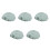5Pcs Motorcycle Seat Covers PU Light Green Waterproof Sunproof Durable 4