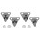 4Pièces Stickers Réfléchissants Pour 2