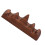 2Pièces Porte-Pinceaux En Bois Marron Pour 3