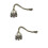 2Pièces Dispositif Extinction Zinc Strass Usage 9