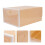 4Pcs Transparent Yellow Footwear Storage Boxes Stackable Plastic Cases 10