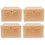 4Pcs Transparent Yellow Footwear Storage Boxes Stackable Plastic Cases 2