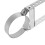 Silver Universal Pipe Clamp Metal Wall Mount Holder for Chimney 8