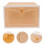 4Pcs Transparent Yellow Footwear Storage Boxes Stackable Plastic Cases 8