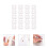 80Pièces Boîtes Cadeaux Kraft Papier Pour Snacks 10