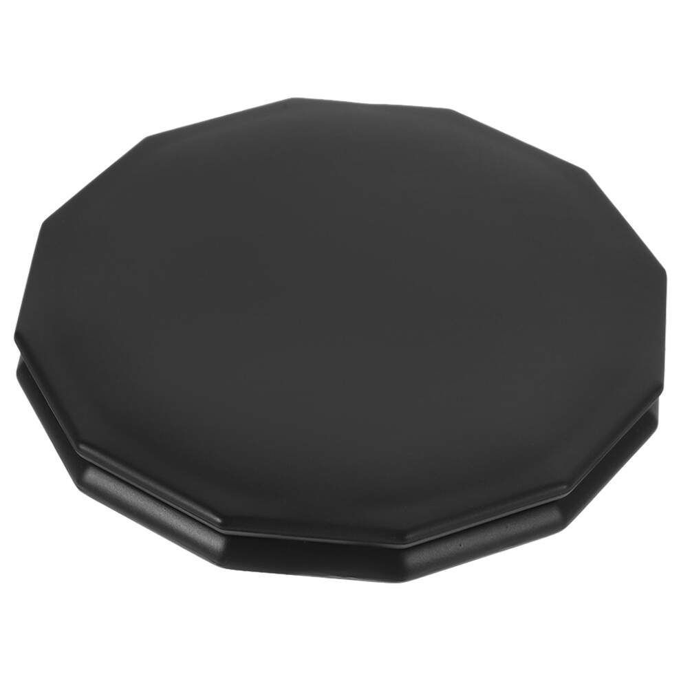 Totority Black 3Pcs Portable Small Handheld Folding Makeup Mirror For Purse
