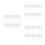 60Pcs White Fine Mist Spray Tops Replacement for Perfume Bottle Pumps 5