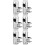 3 Pieces Shower Bracket Wall Mount Holder Hand Bathroom Accessories 6