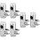 3 Pieces Shower Bracket Wall Mount Holder Hand Bathroom Accessories 7