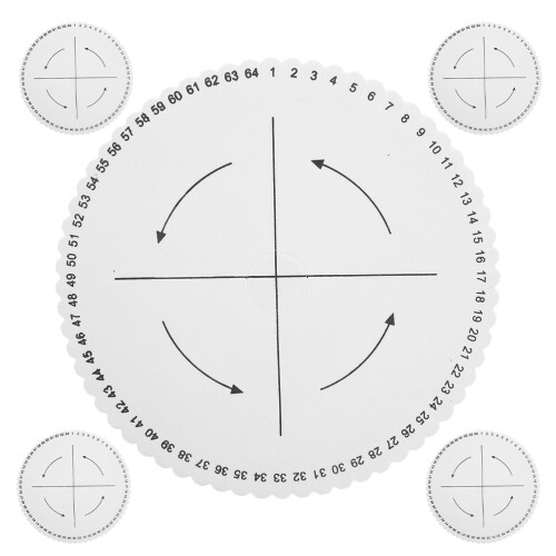 20Pcs Durable White Kumihimo Disk Braiding Tool for Bracelet Making