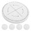 20Pcs Durable White Kumihimo Disk Braiding Tool for Bracelet Making 3